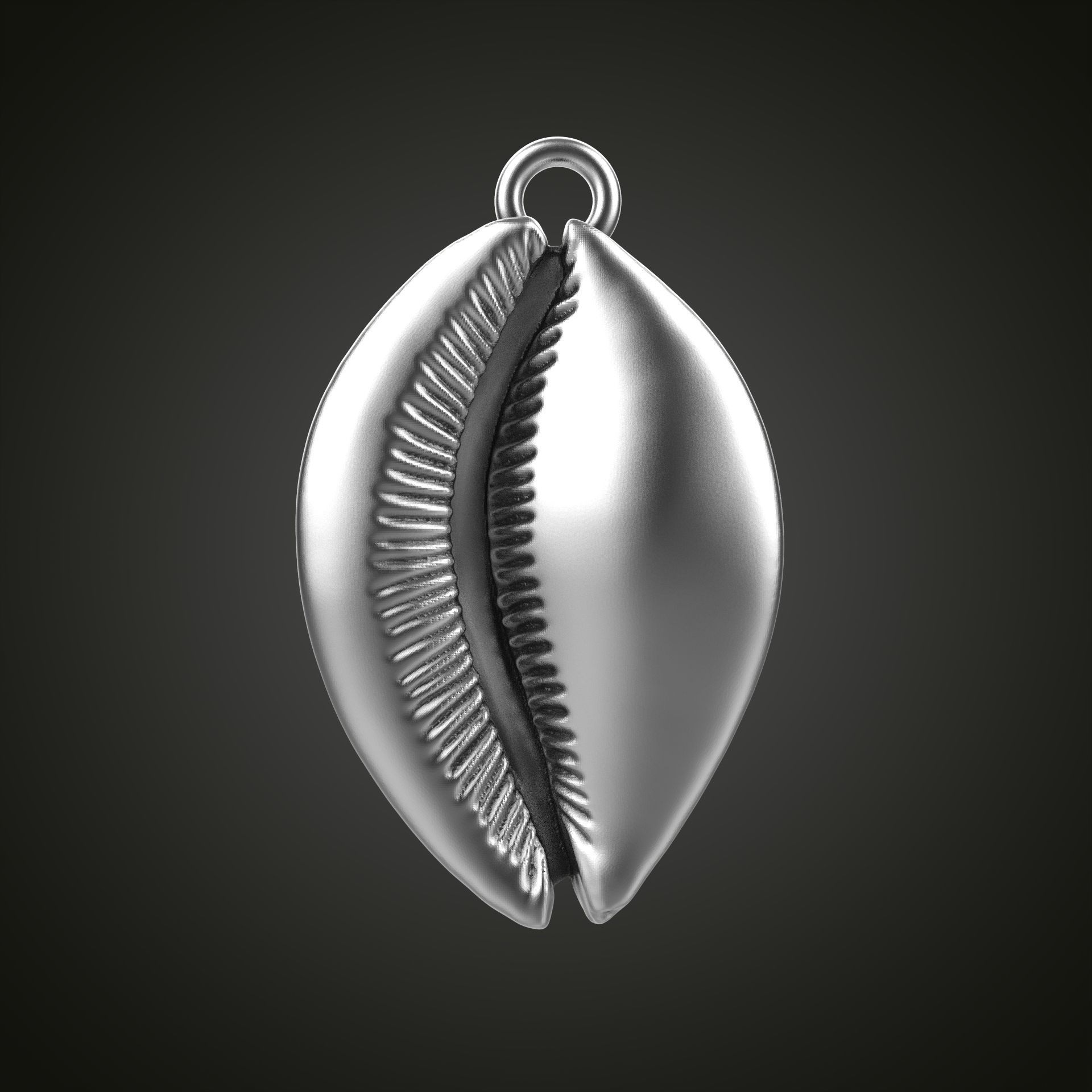 Shell pendant 3D print model_24