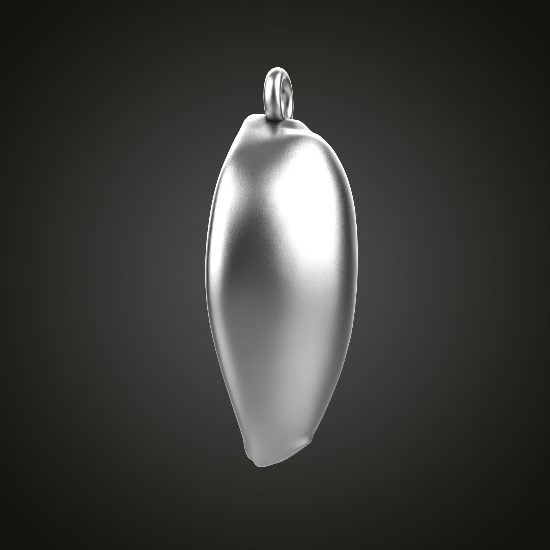 Shell pendant 3D print model_6