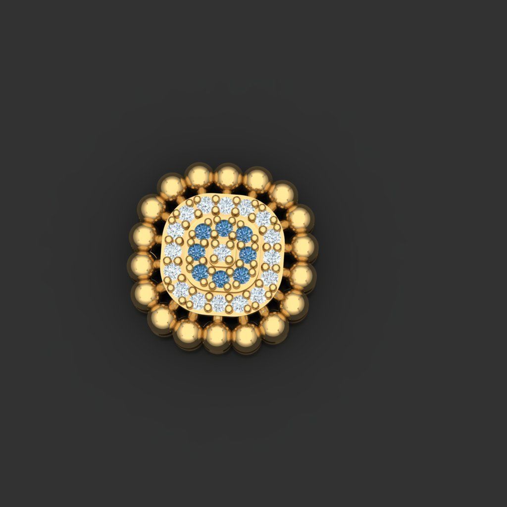 necklases gold ball 3D print model_1