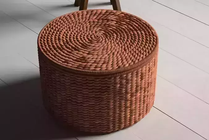 Alina Storage Ottoman 3d Max 3D model