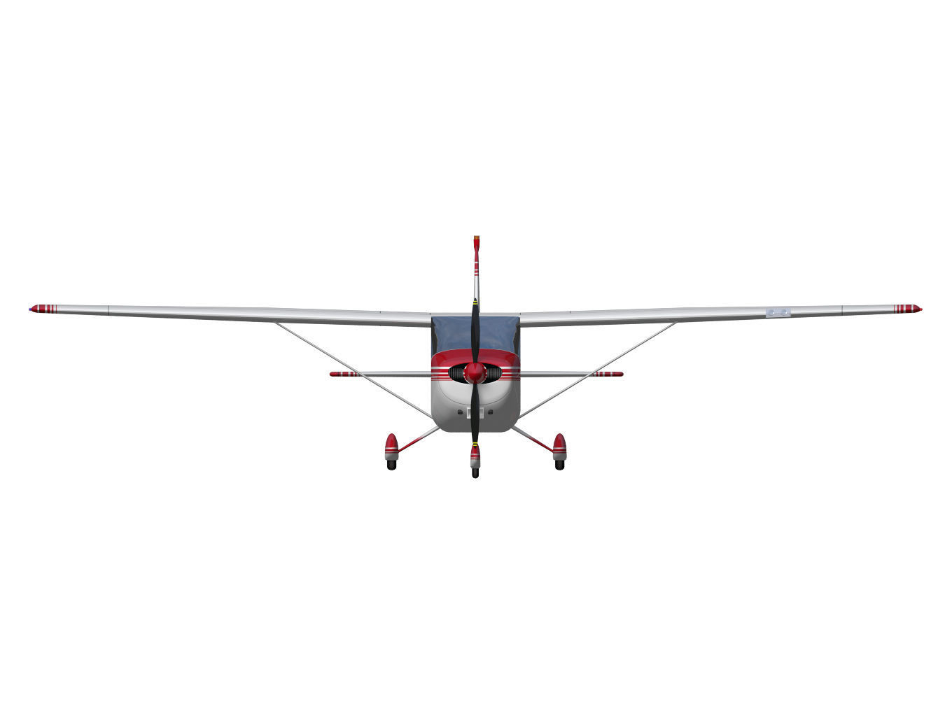 Cessna172 Skyhawk 3D model_5
