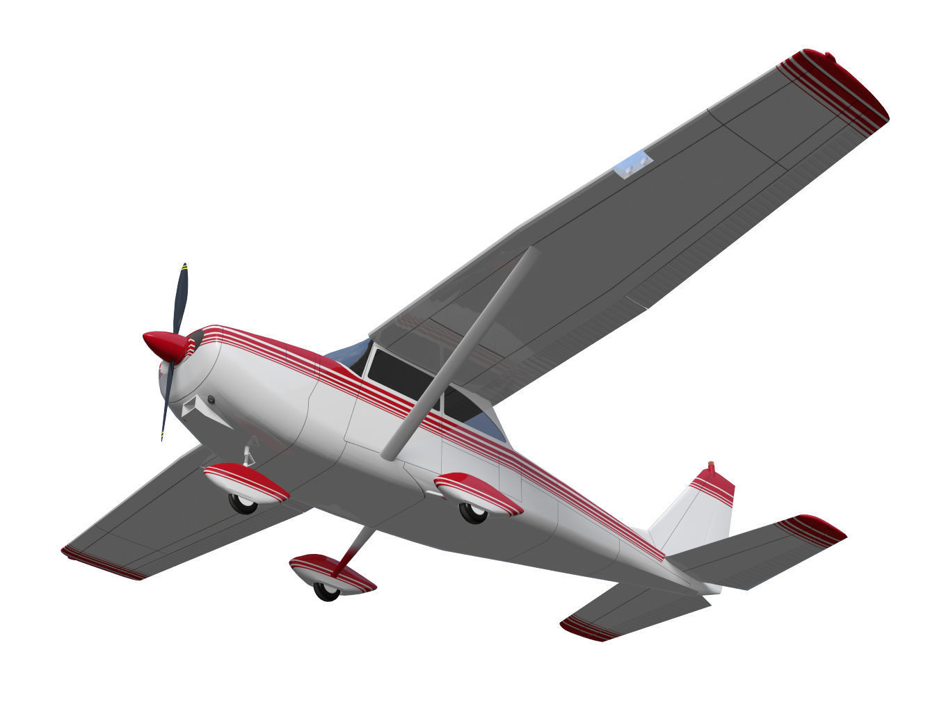Cessna172 Skyhawk 3D model_2