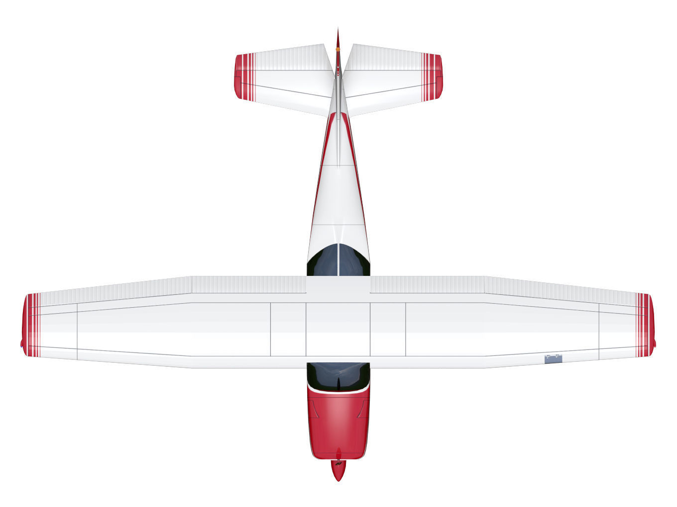 Cessna172 Skyhawk 3D model_6