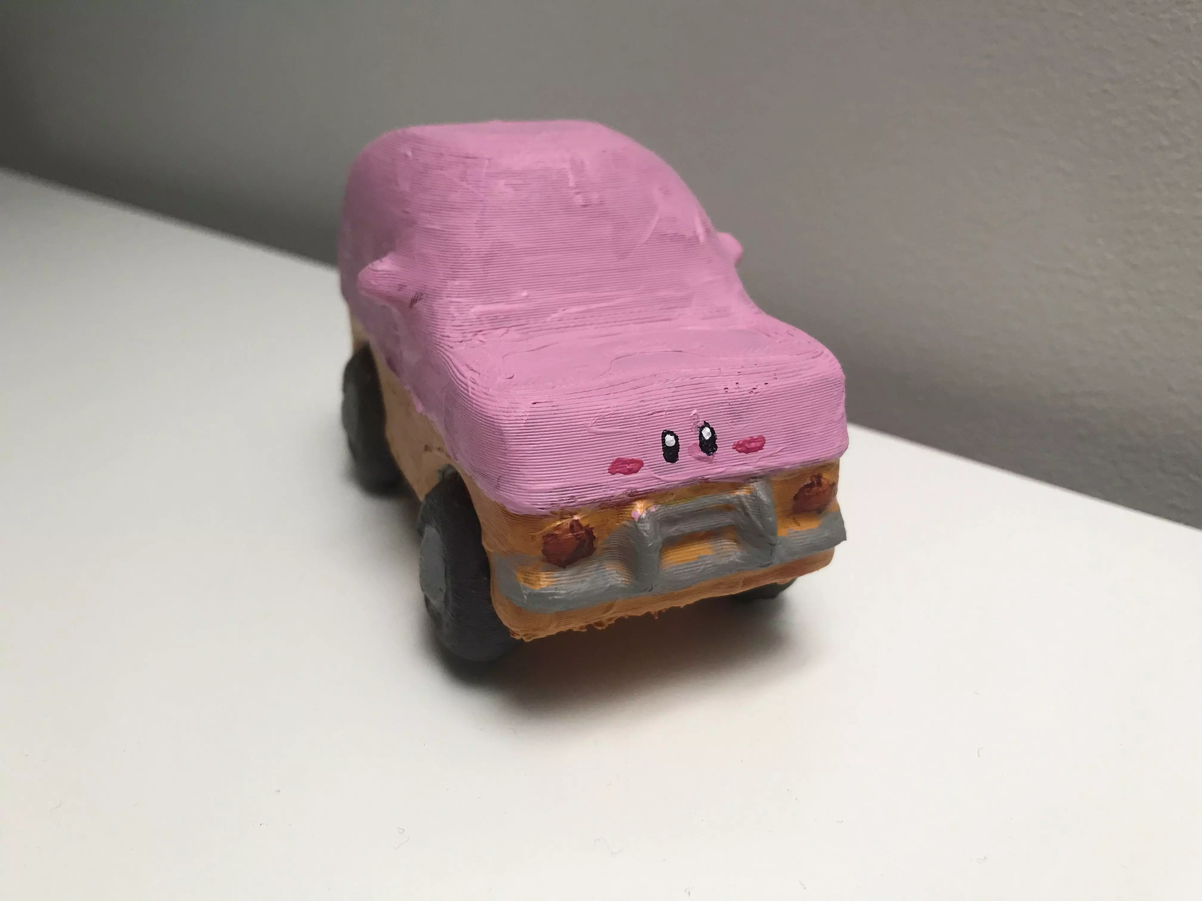 Kirby Car Mouthful Free 3D print model