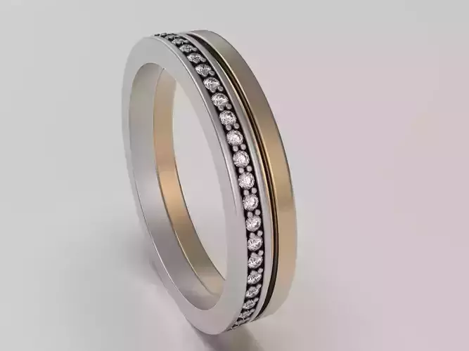 Wedding band full eternity