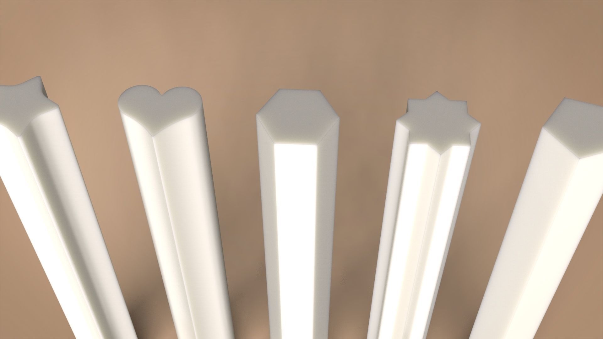 Geometric candle for silicon mold 3D print model_2