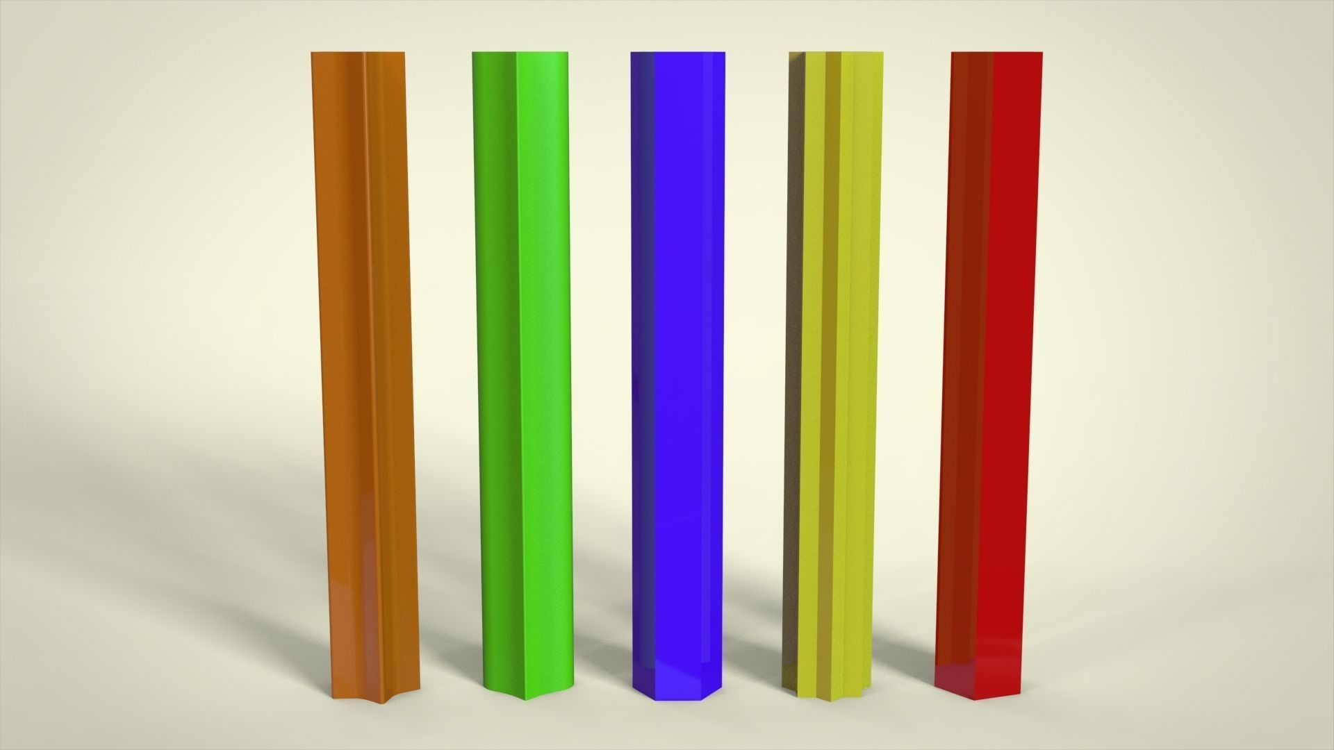 Geometric candle for silicon mold 3D print model_6