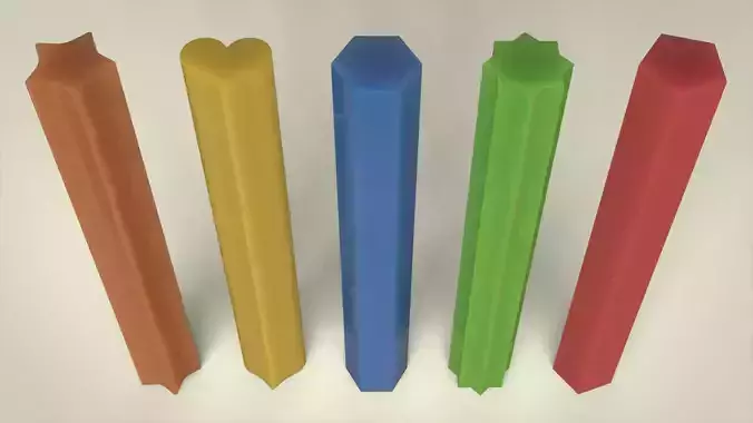 Geometric candle for silicon mold