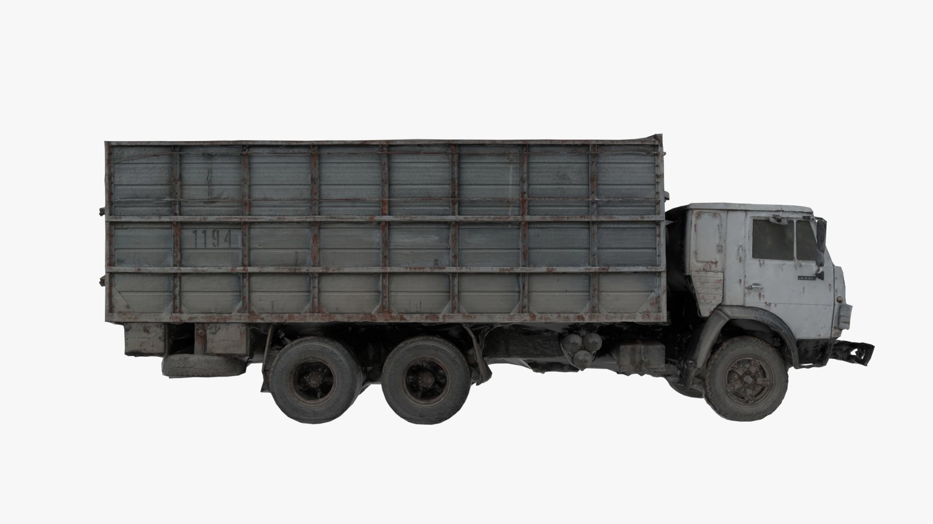 3D scan abandoned Kamaz 3D model_2
