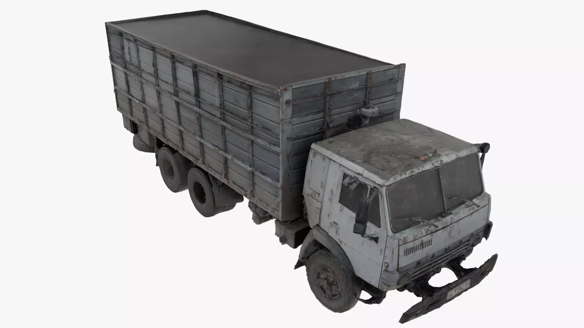 3D scan abandoned Kamaz 3D model_0