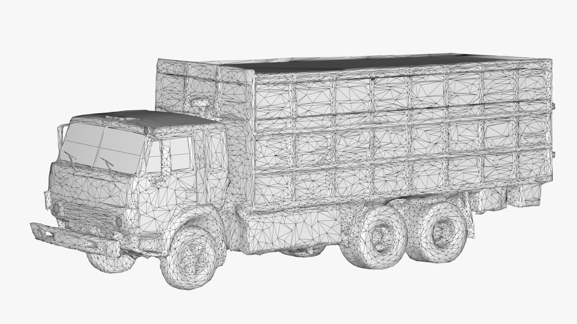 3D scan abandoned Kamaz 3D model_9