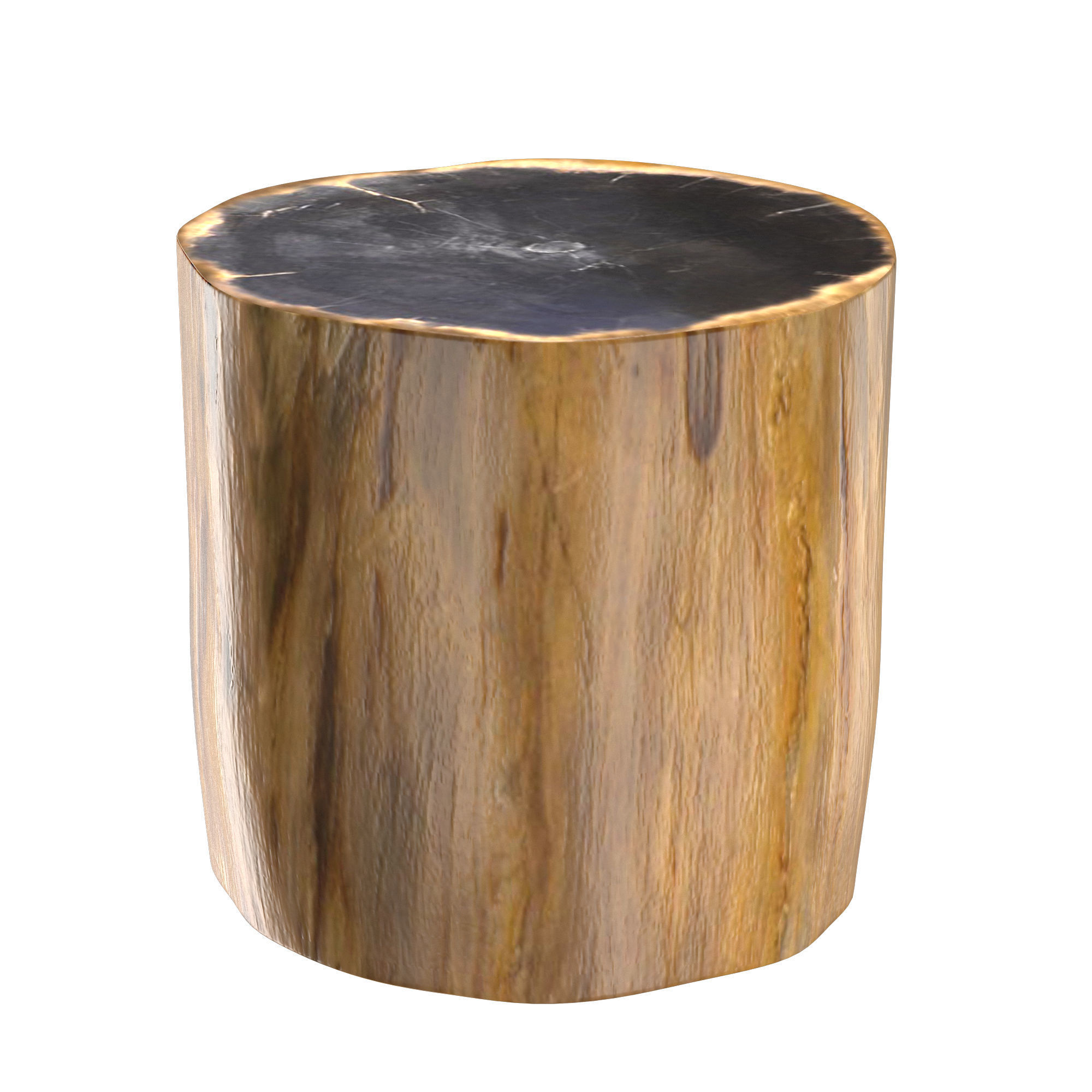 PETRIFIED WOOD SIDE TABLE 7233F 3D model_2
