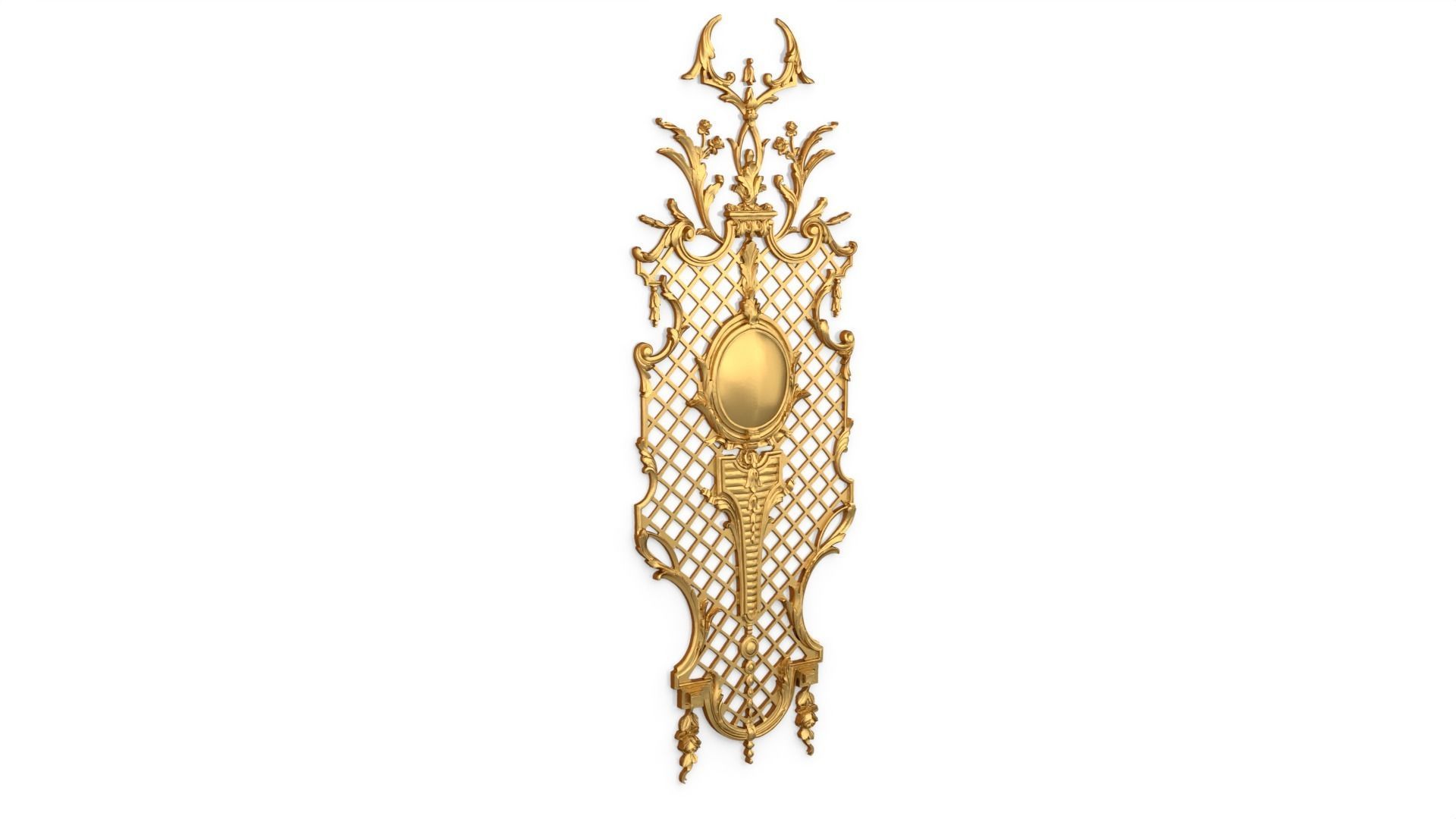 Classic decor ornament 124  3D model_1