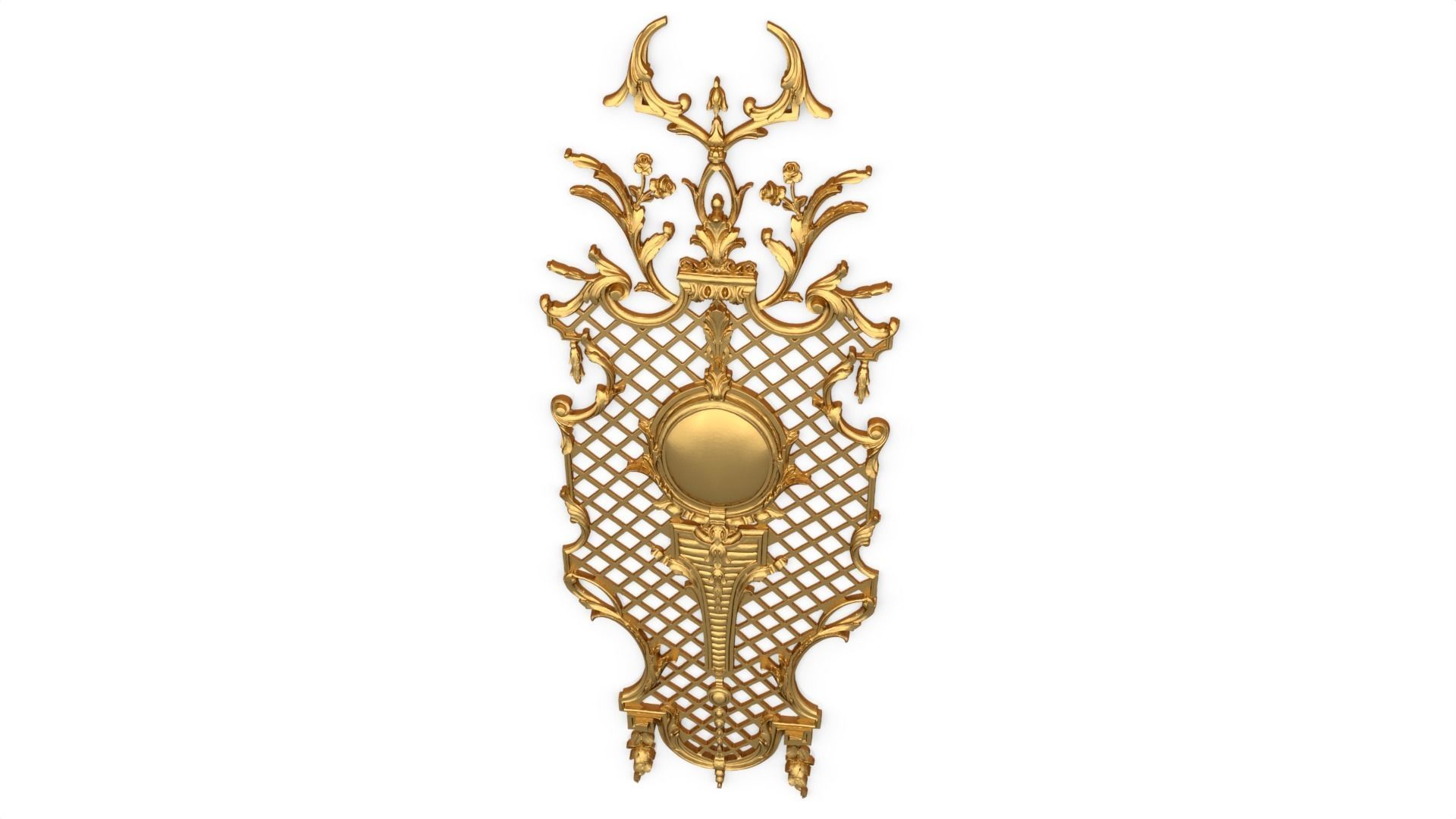 Classic decor ornament 124  3D model_4