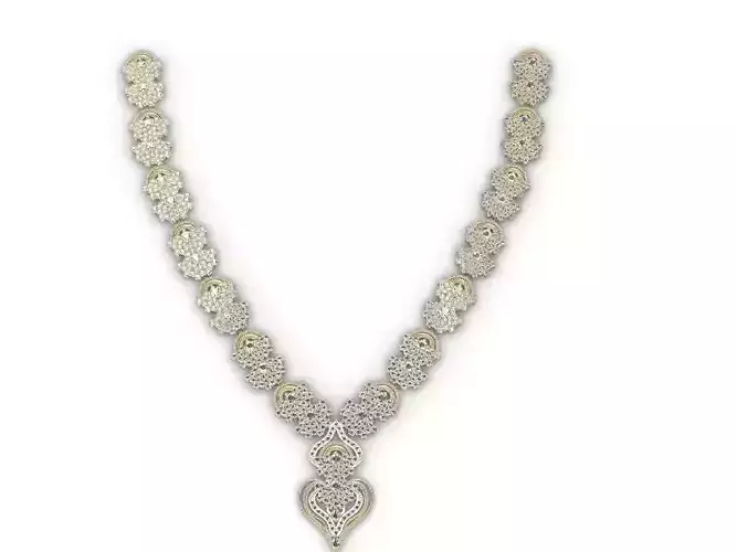 Designer high end necklace stl verified  3D print model