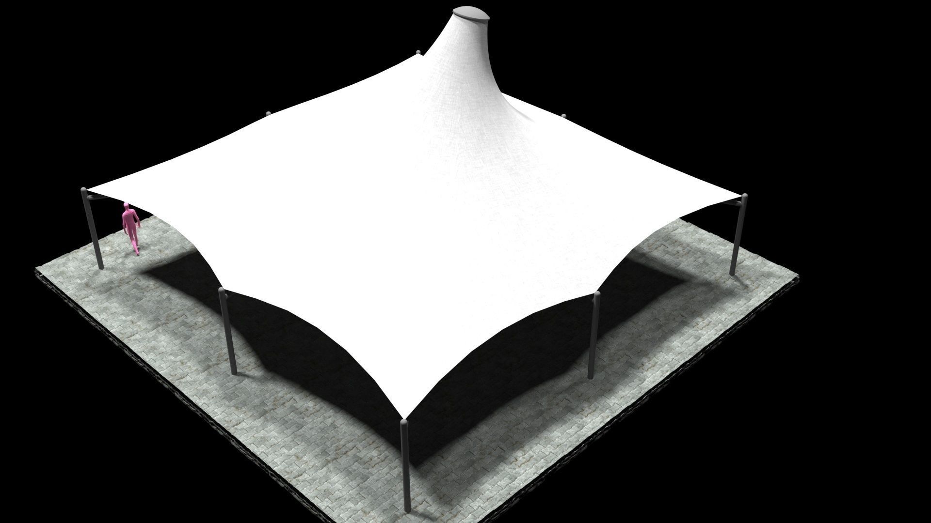 Tensile Structure 3D model_7