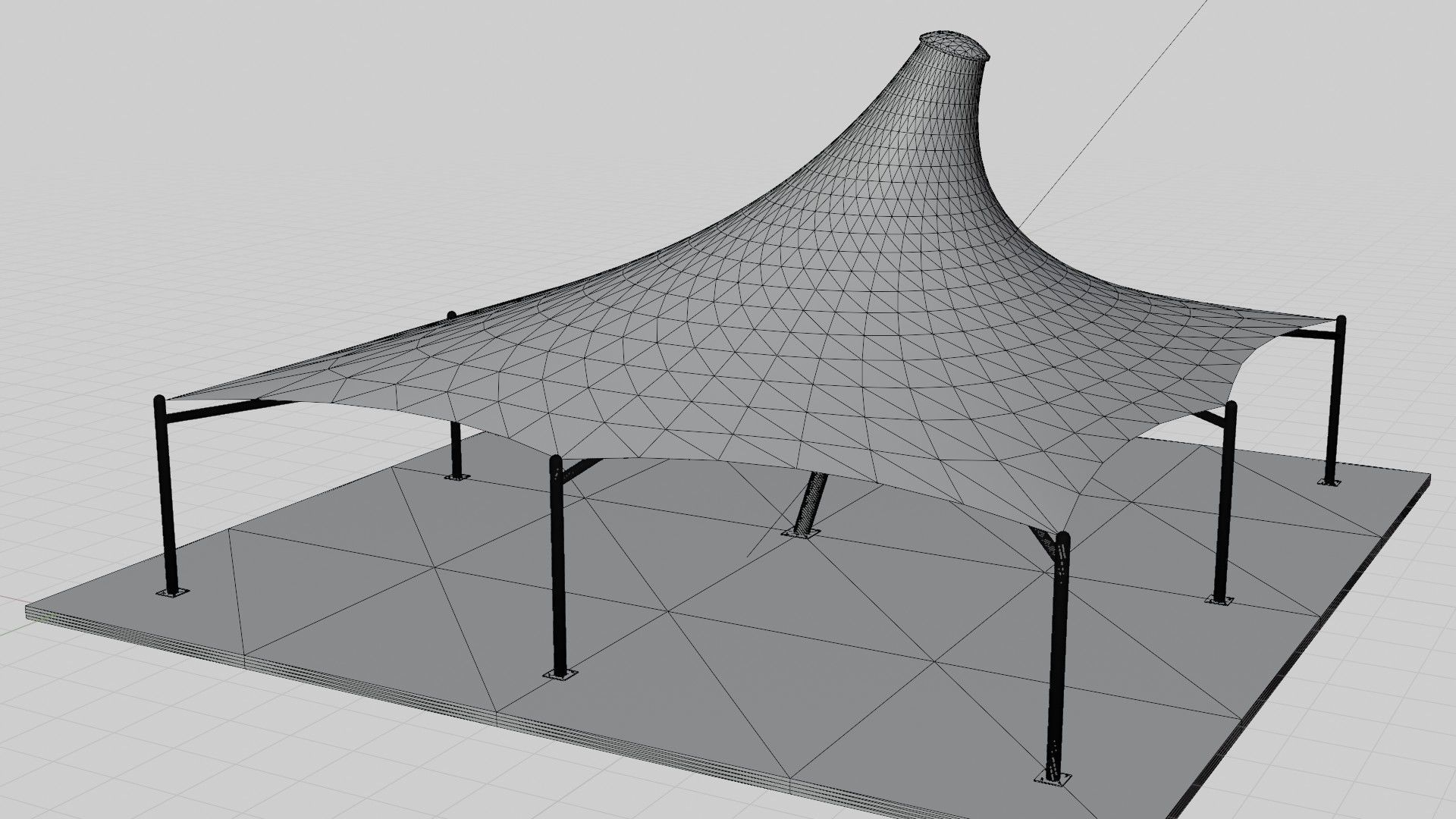 Tensile Structure 3D model_8