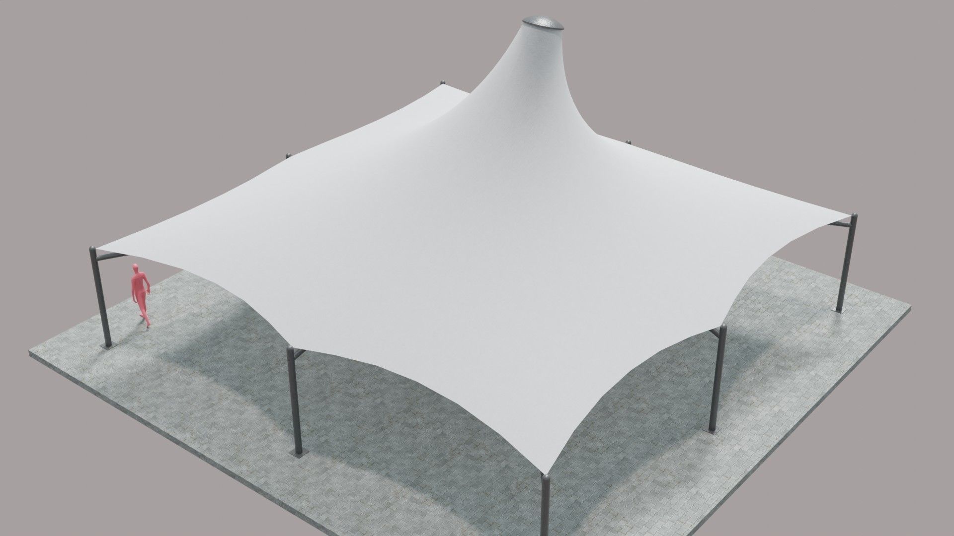 Tensile Structure 3D model_4