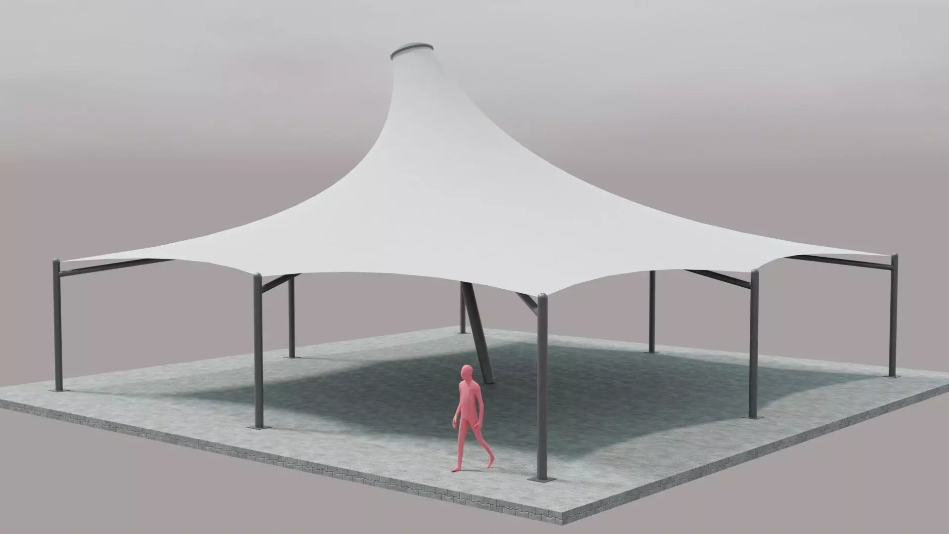 Tensile Structure 3D model_0