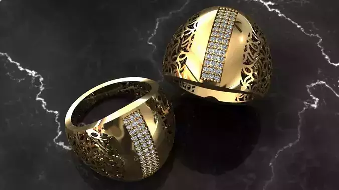 Motif Ring 16 and half Swiss Size