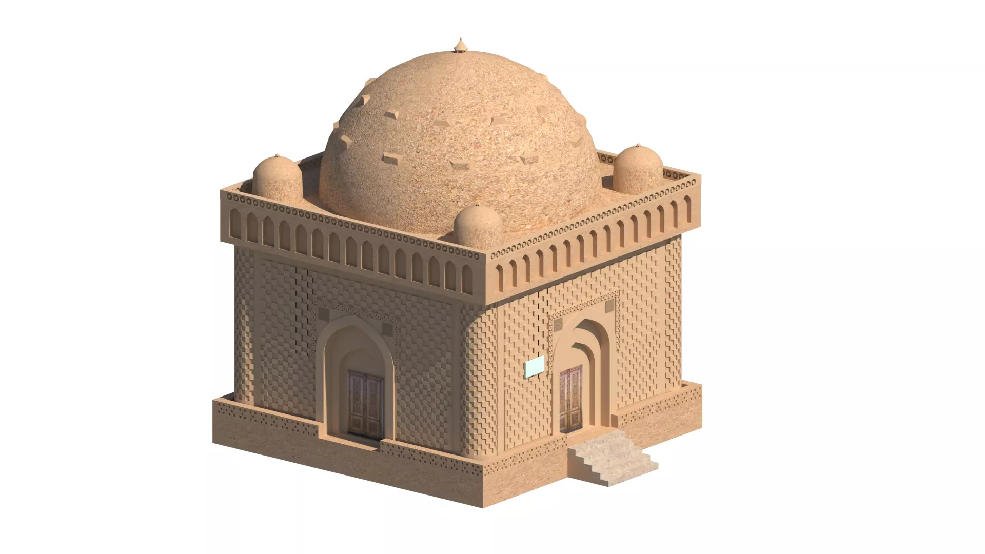 Ismoil somoniy bukhara Uzbekiston 3D MAX 2023 VRAY 8 BY NX 3D model