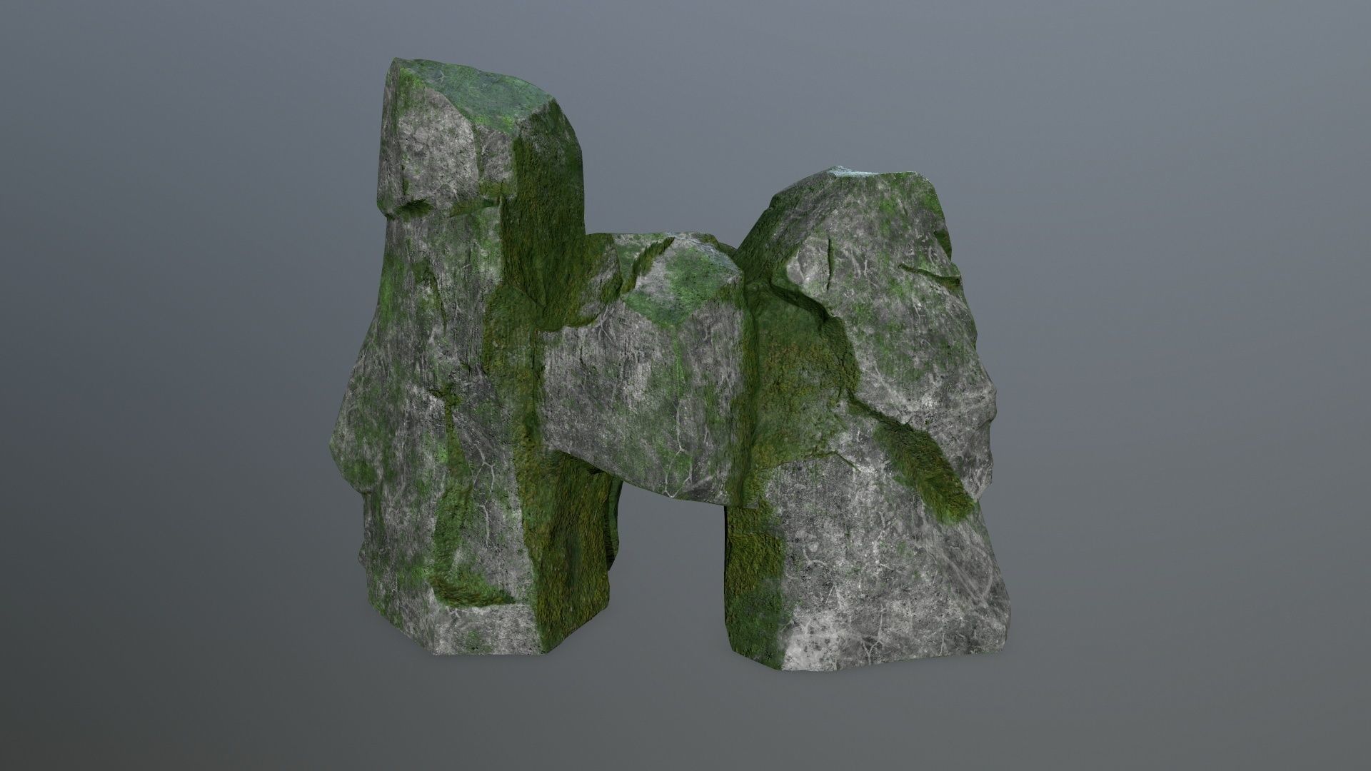 skull gate Low-poly 3D model_6