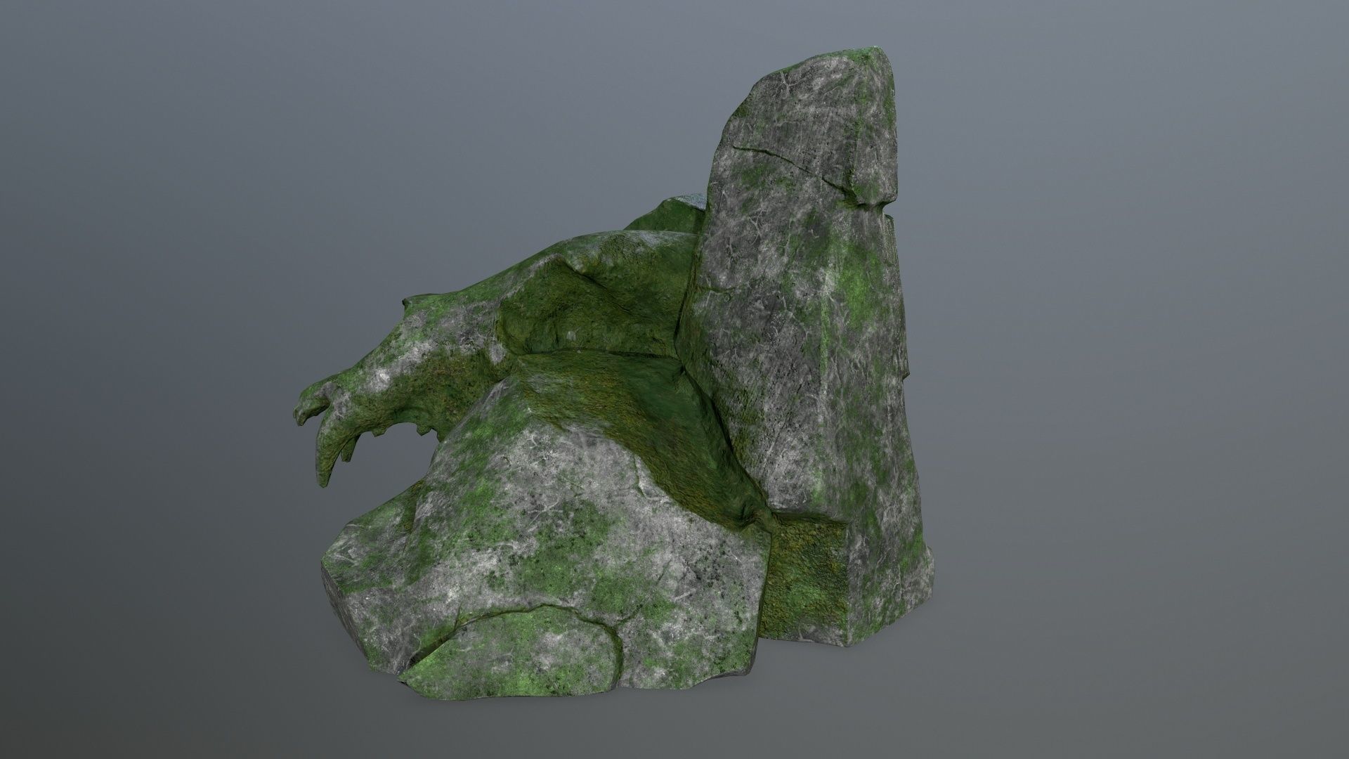 skull gate Low-poly 3D model_4