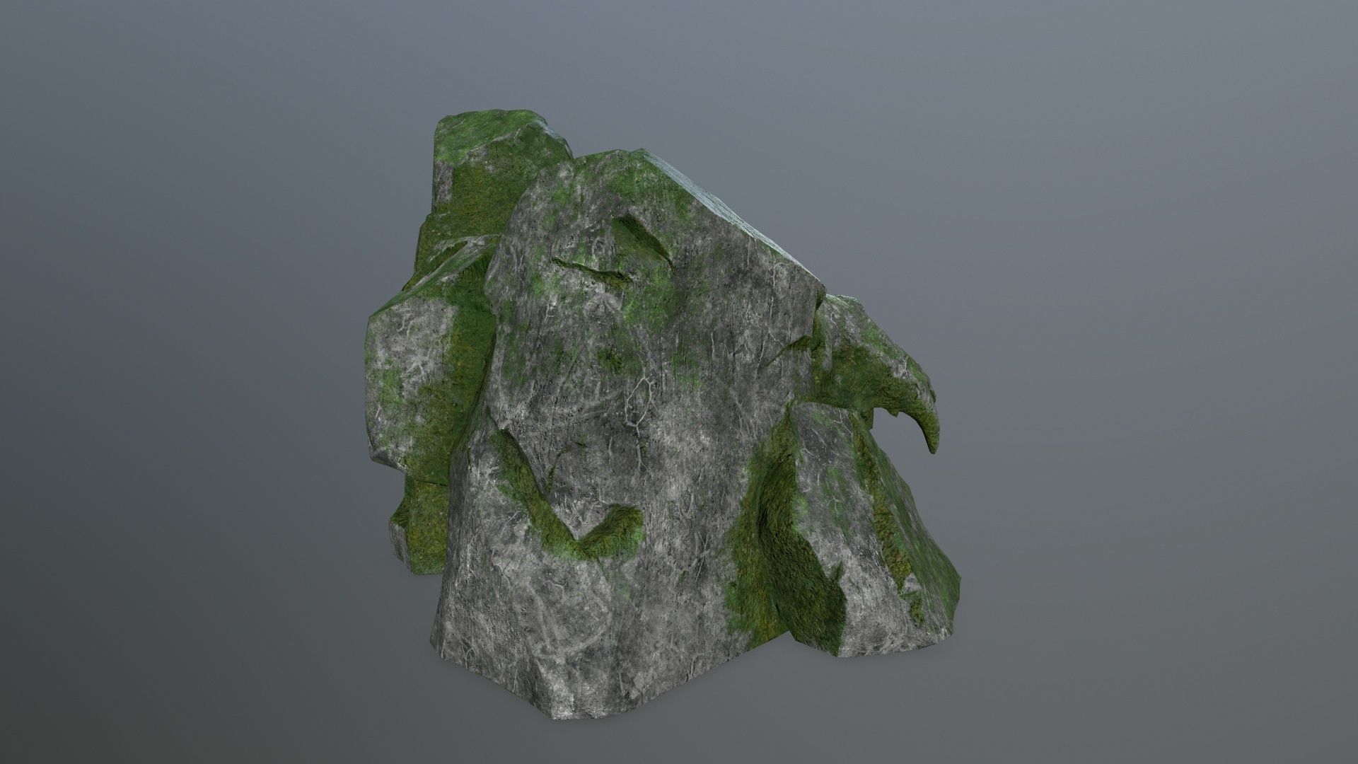 skull gate Low-poly 3D model_7