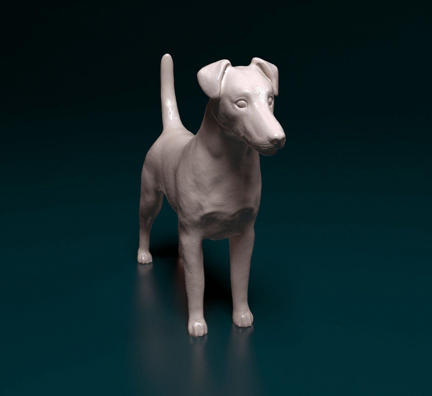 Smooth Fox terrier dog 3D print model_3