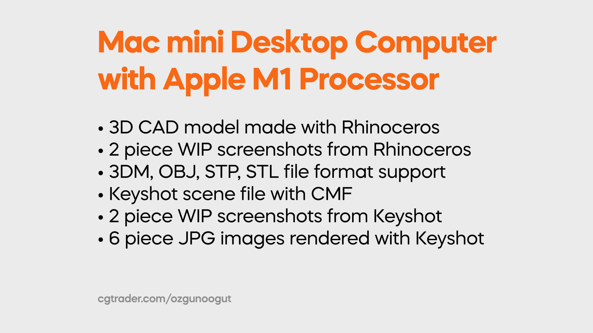 Mac mini Apple Silicon M1 2021 Desktop Computer 3D model_1