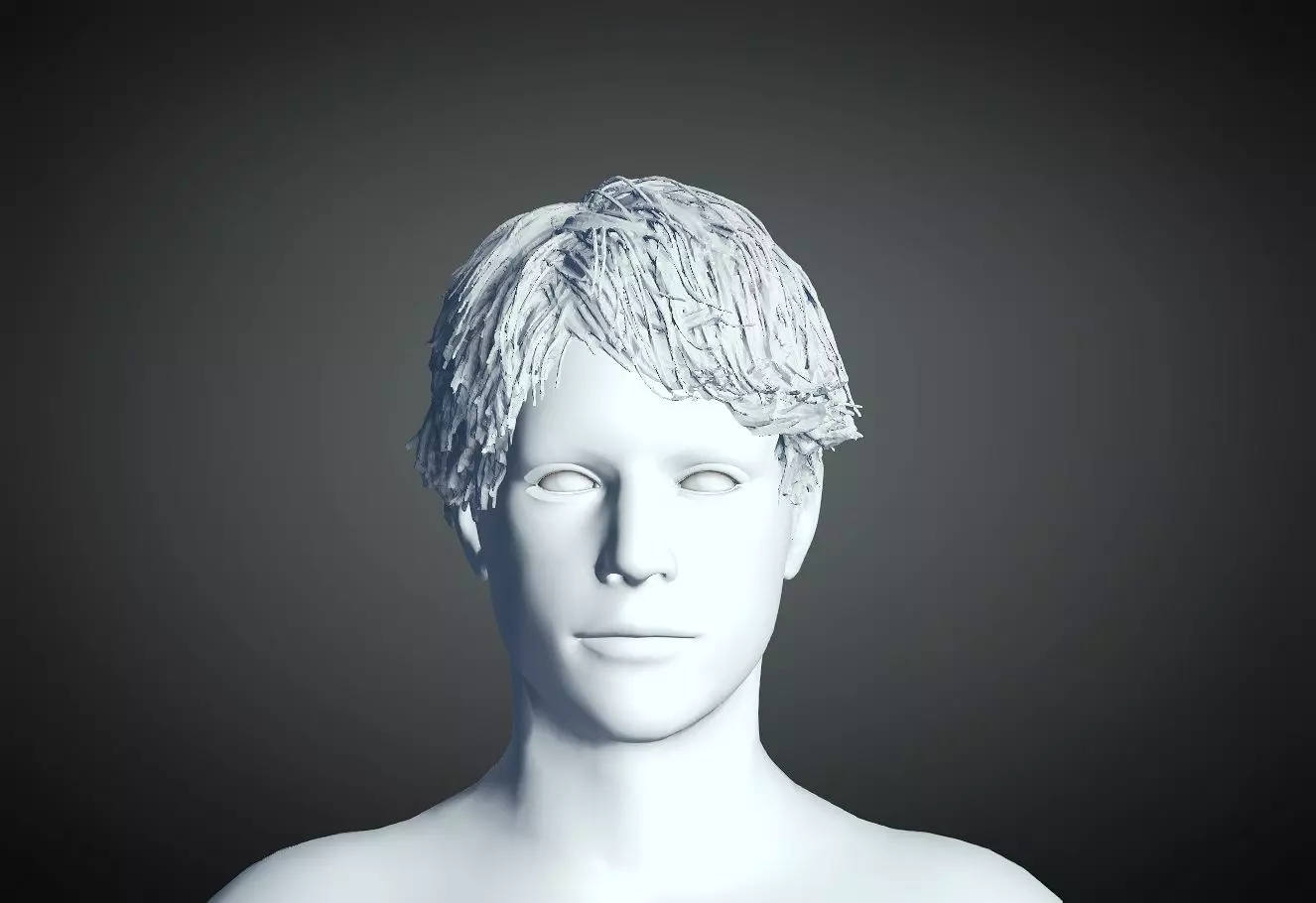 3D Hair style for Man 01 3D print model_0