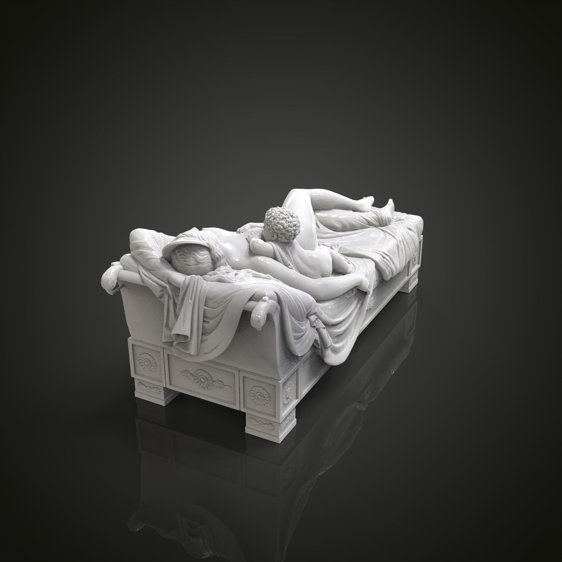 Juno with the Infant Hercules 3D print model_2