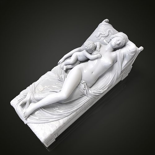 Juno with the Infant Hercules 3D print model