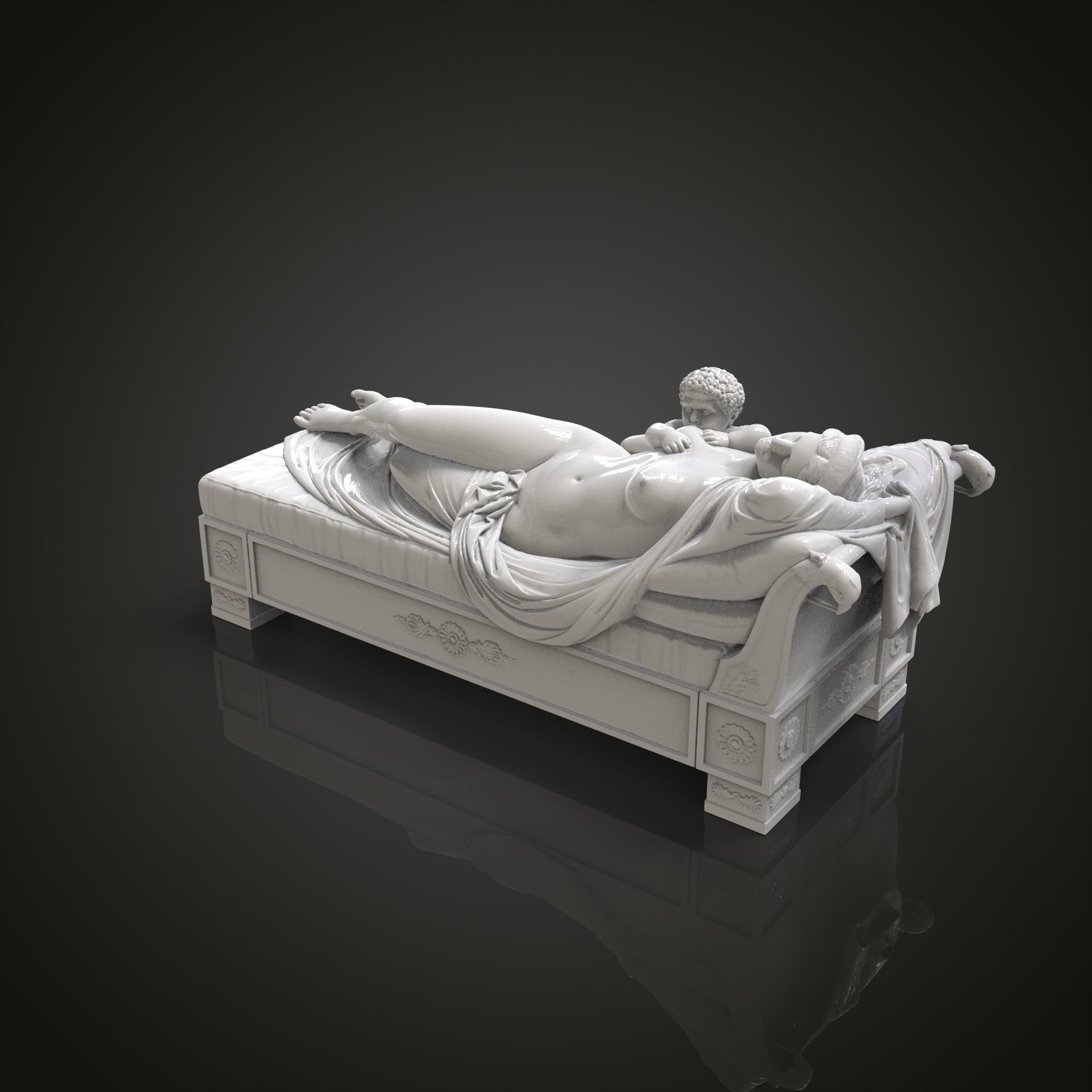 Juno with the Infant Hercules 3D print model_19