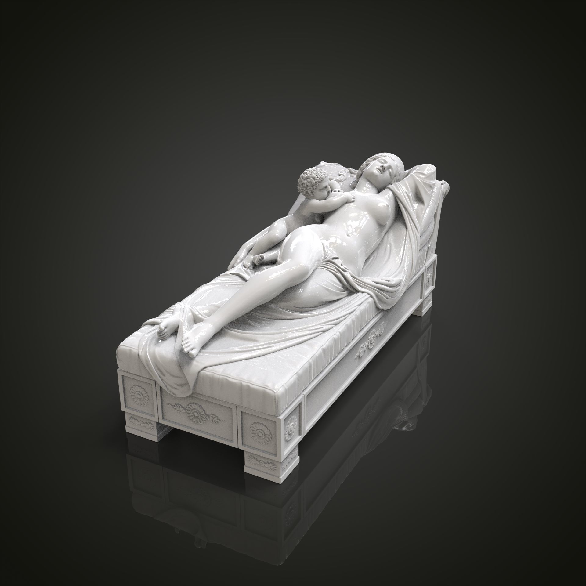 Juno with the Infant Hercules 3D print model_14