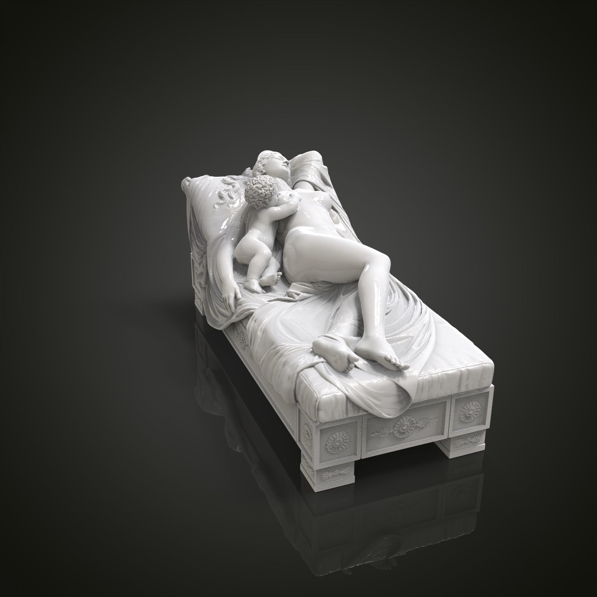 Juno with the Infant Hercules 3D print model_10