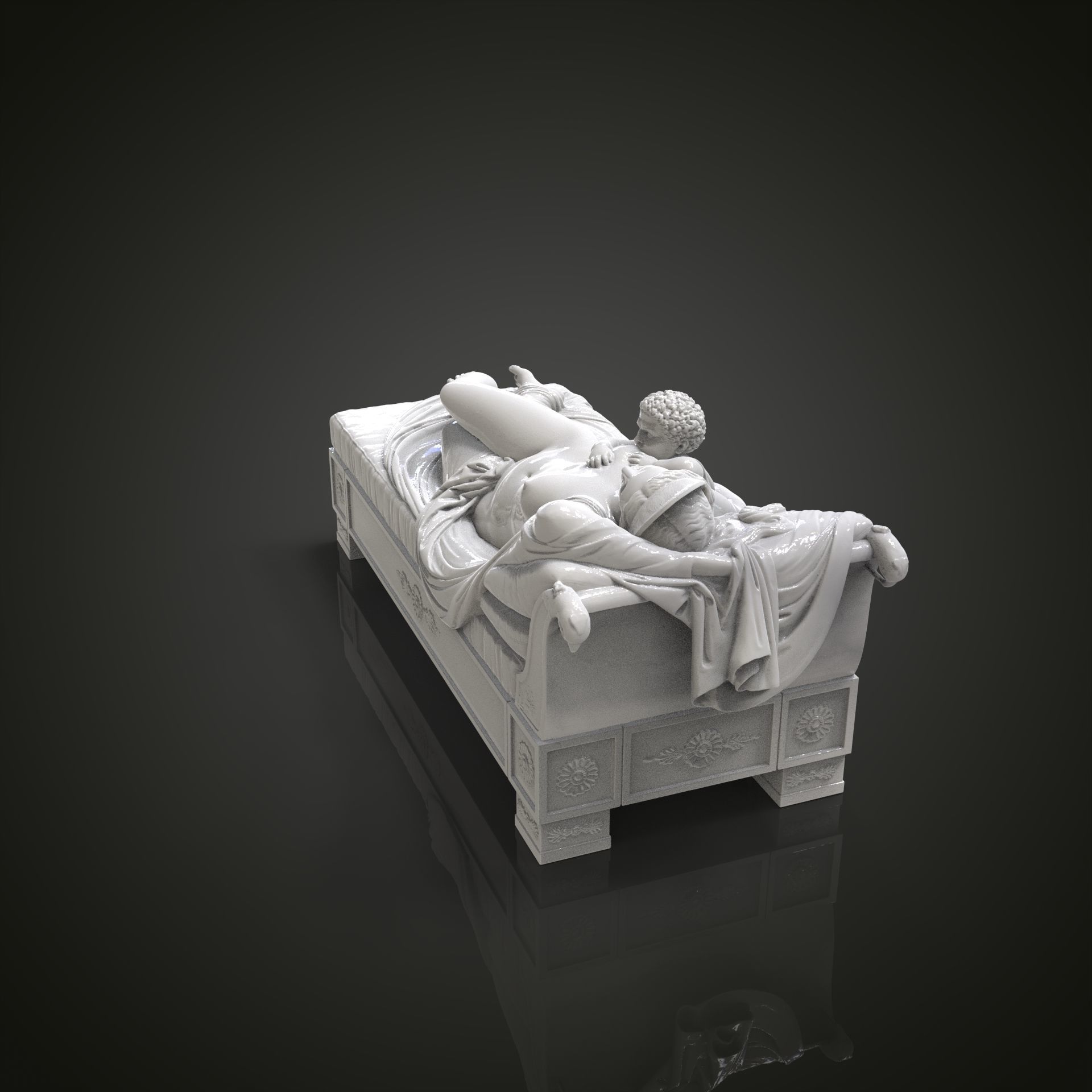 Juno with the Infant Hercules 3D print model_21