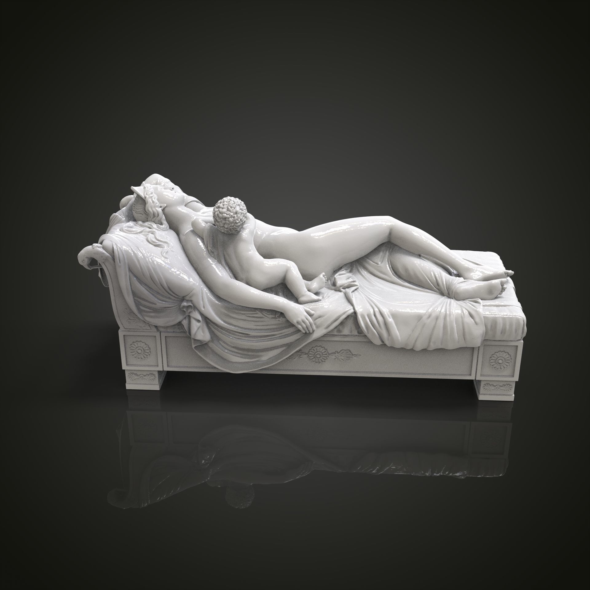 Juno with the Infant Hercules 3D print model_6