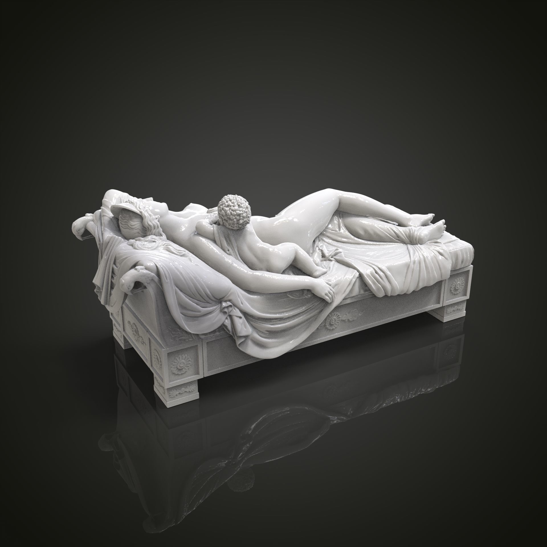 Juno with the Infant Hercules 3D print model_4