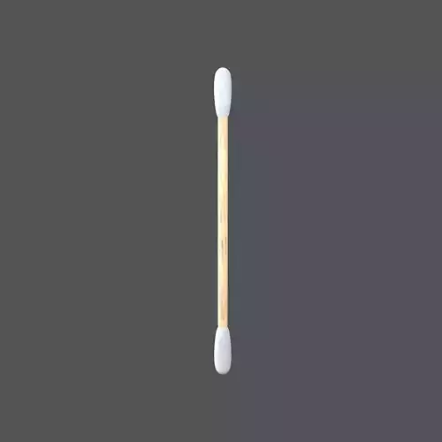 Cotton Swab v1 001 Low-poly 3D model