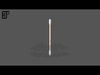 Cotton Swab v1 001 Low-poly 3D model_1