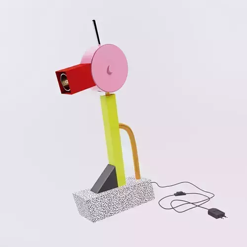 Memphis Milano Tahiti table lamp by Ettore Sottsass 1981 3D model