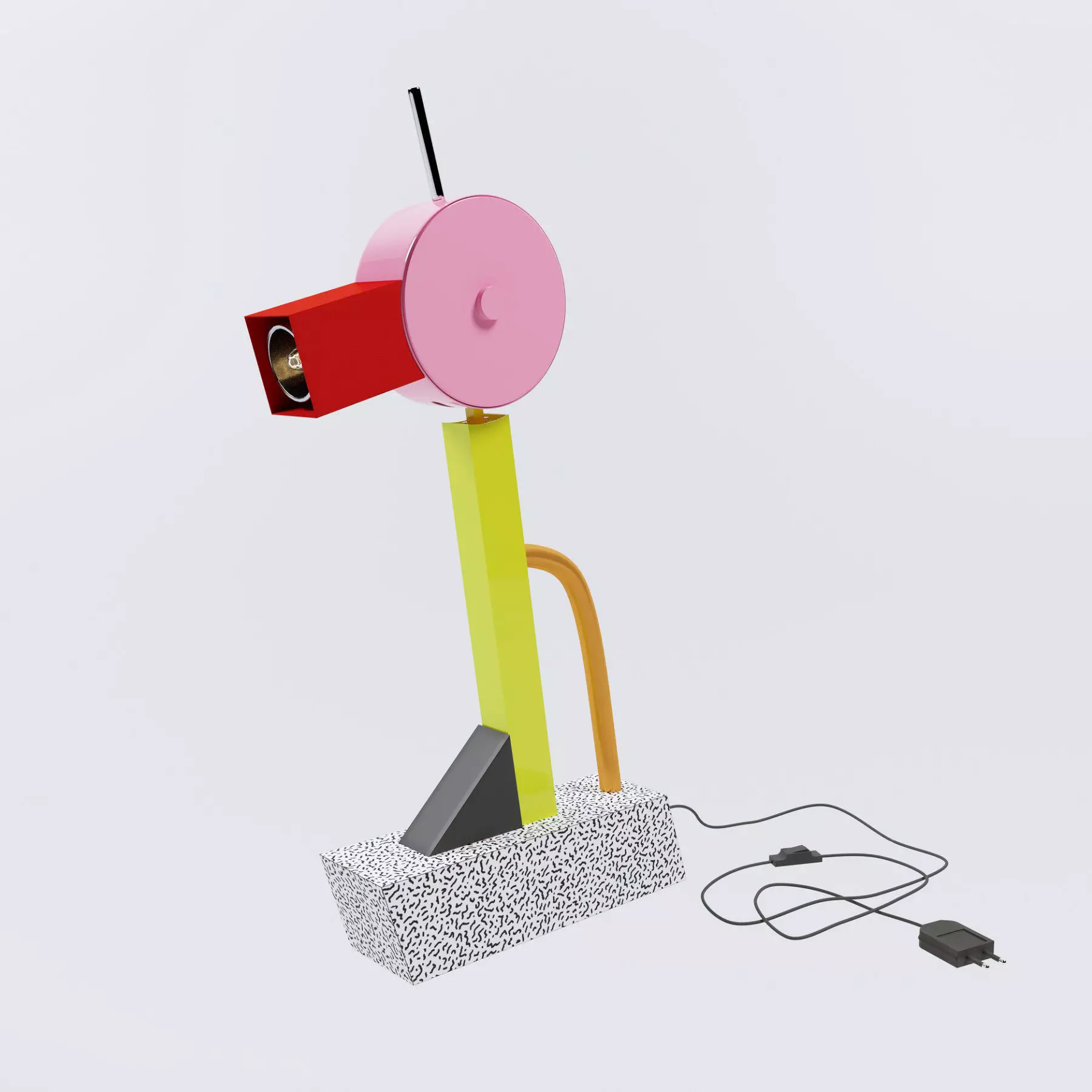 Memphis Milano Tahiti table lamp by Ettore Sottsass 1981 3D model_0