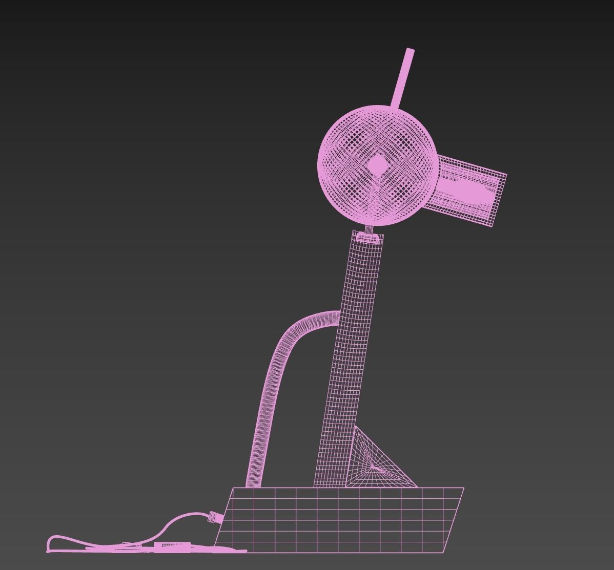Memphis Milano Tahiti table lamp by Ettore Sottsass 1981 3D model_1