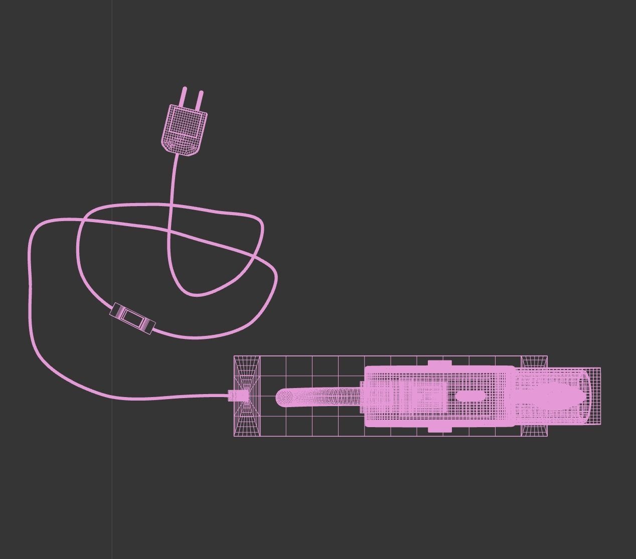 Memphis Milano Tahiti table lamp by Ettore Sottsass 1981 3D model_3