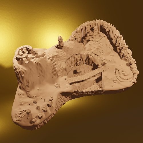 Banjo Kazooie - Mumbos Mountain Diorama PRE-SUPPORTED 3D print model