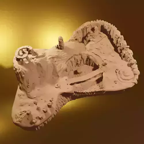 Banjo Kazooie - Mumbos Mountain Diorama PRE-SUPPORTED 3D print model