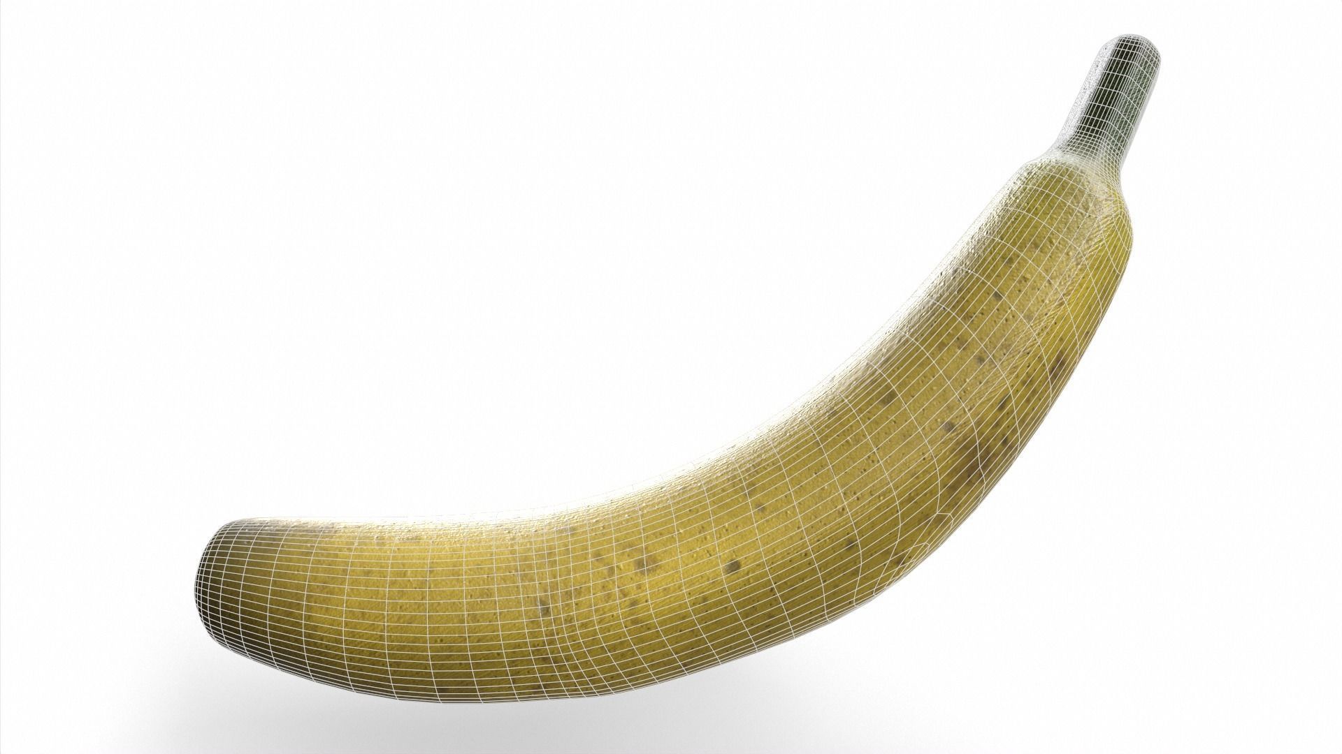 Banana Low-poly 3D model_6