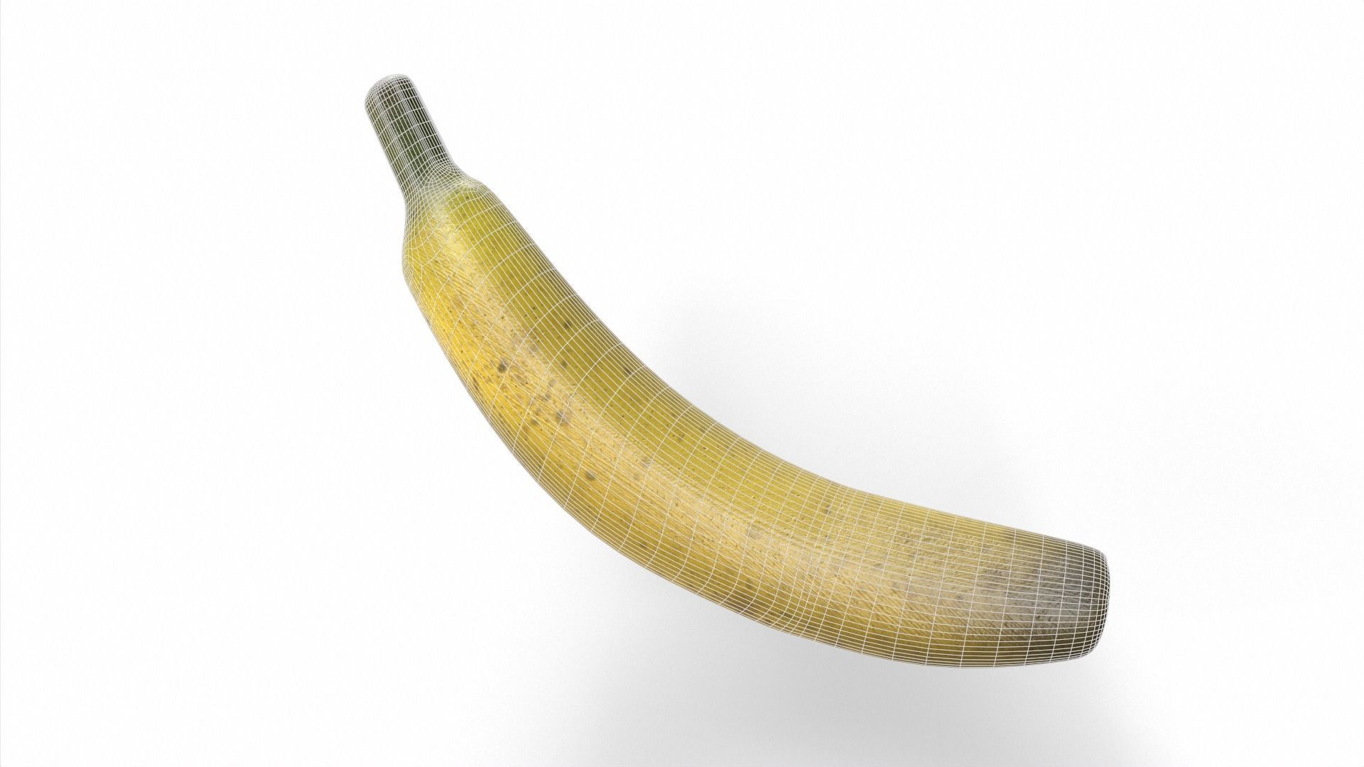 Banana Low-poly 3D model_9
