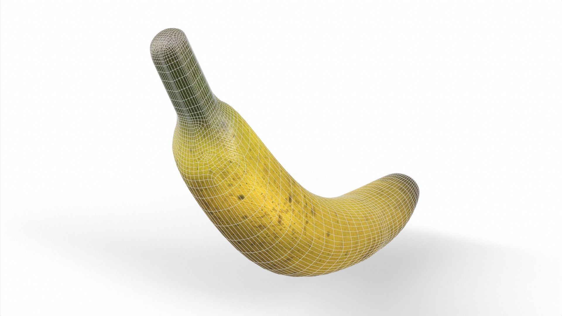 Banana Low-poly 3D model_8